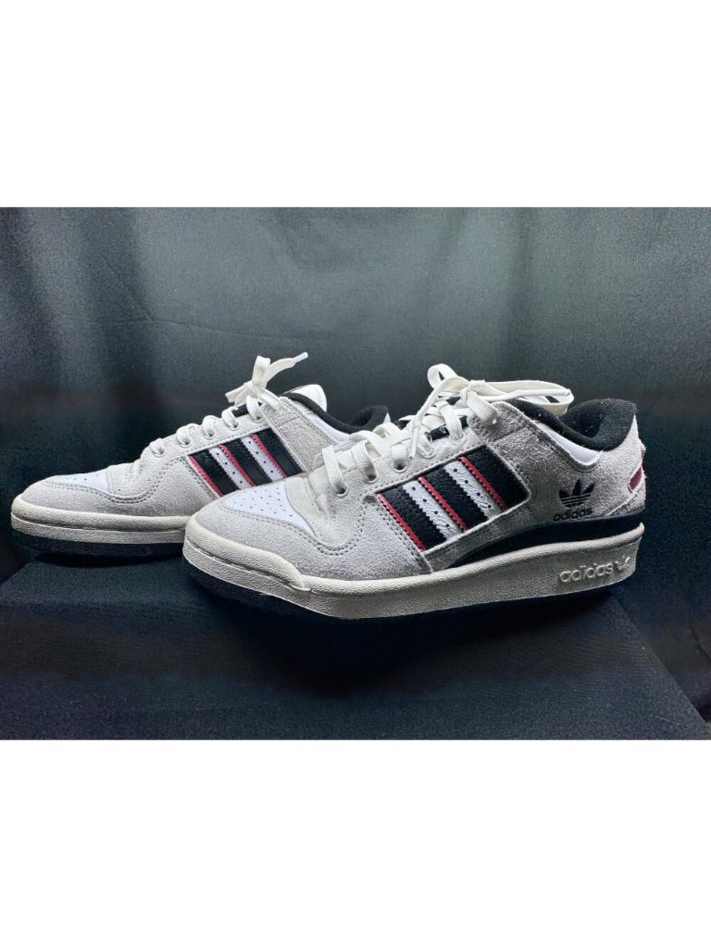 Adidas Forum Low CL JP6094 Mens Size 7 white Black and Red Sneakers - Picture 6 of 9